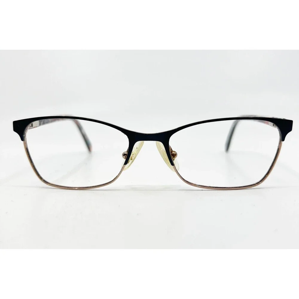 Vera Bradley Whitley Eyeglasses Womens Black Gold Desert Floral 48-16-130